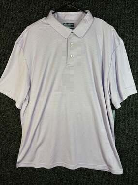 Ben Hogan Performance Short Sleeve Polo Shirt Violet Tulip Print